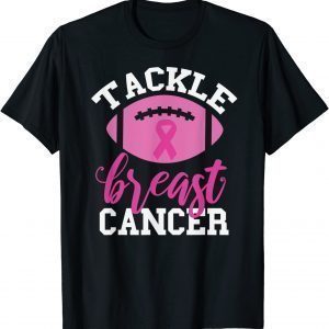 Breast Cancer Awareness Football Ribbon Tackle Breast Cancer 2021 Shirt