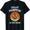 Coolest Pumpkin In The Patch Halloween Tee Shirt