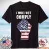 Defiant Patriot Conservative Medical Freedom Flag Unisex Shirt