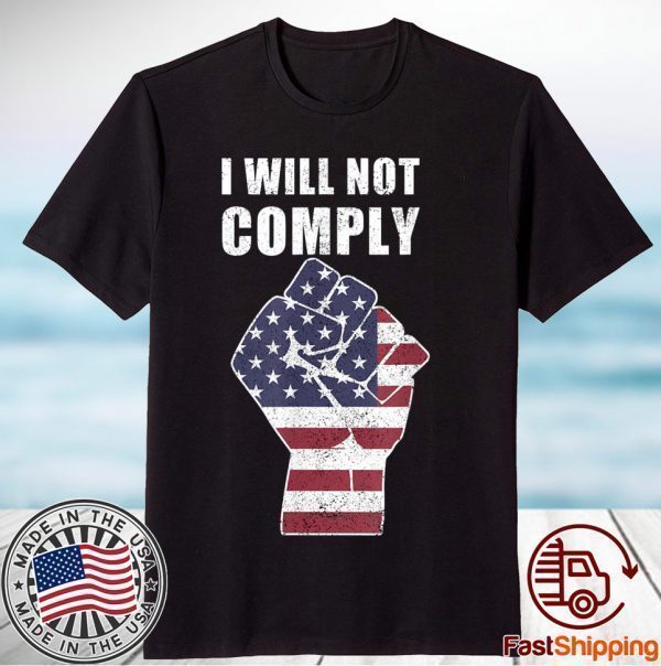 Defiant Patriot Conservative Medical Freedom Flag Unisex Shirt