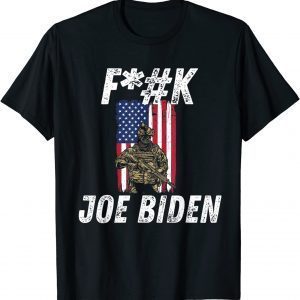 F Joe Biden US Soldier and American Flag Unisex T-Shirt
