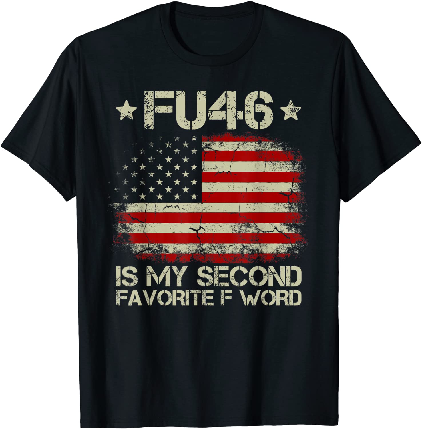 FU 46 Vintage 1776 American Flag Biden Patriots FU46 T-Shirt