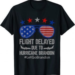 Flight Delayed Due To Hurricane Brandon Chant Let's Go Brandon Classic Shirt