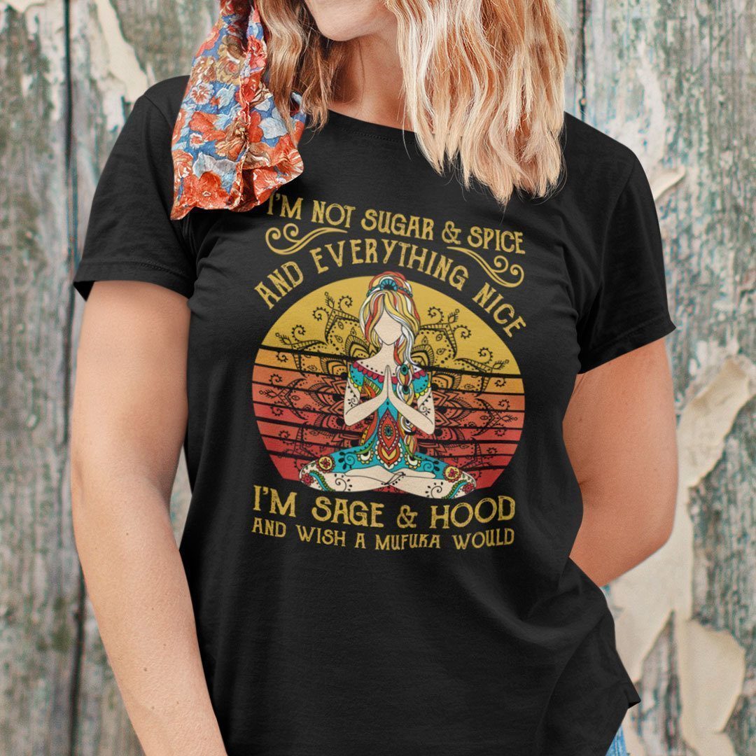 I’m Not Sugar Spice And Everything Nice Yoga Morticia Addams 2021 Shirt