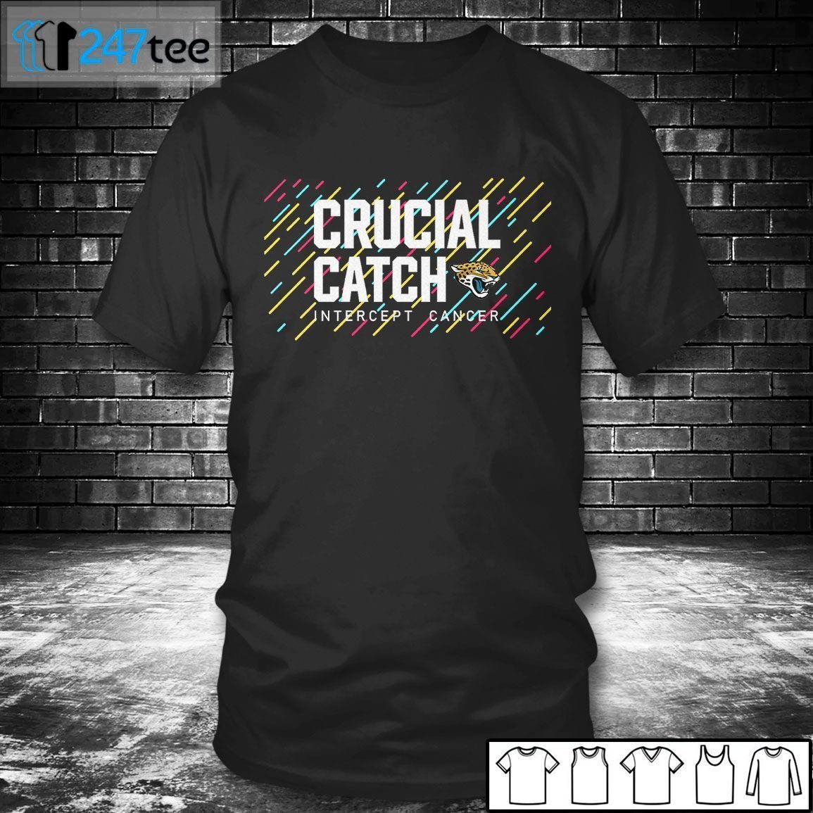 Jacksonville Jaguars 2021 Crucial Catch Intercept Cancer 2021 Shirt