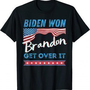 Joe Biden Won Go Brandon Retro Distressed Classic Shirt