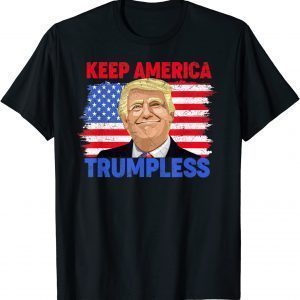 Keep America Trumpless Vintage Usa Flag Trump Classic T-Shirt