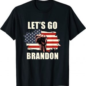 Let's Go Brandon American Flag Consrvative Chant Gift Shirt