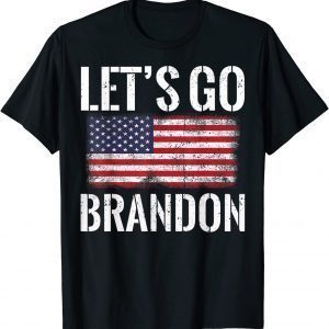 Let's Go Brandon American Flag Impeach 46 Biden T-Shirt