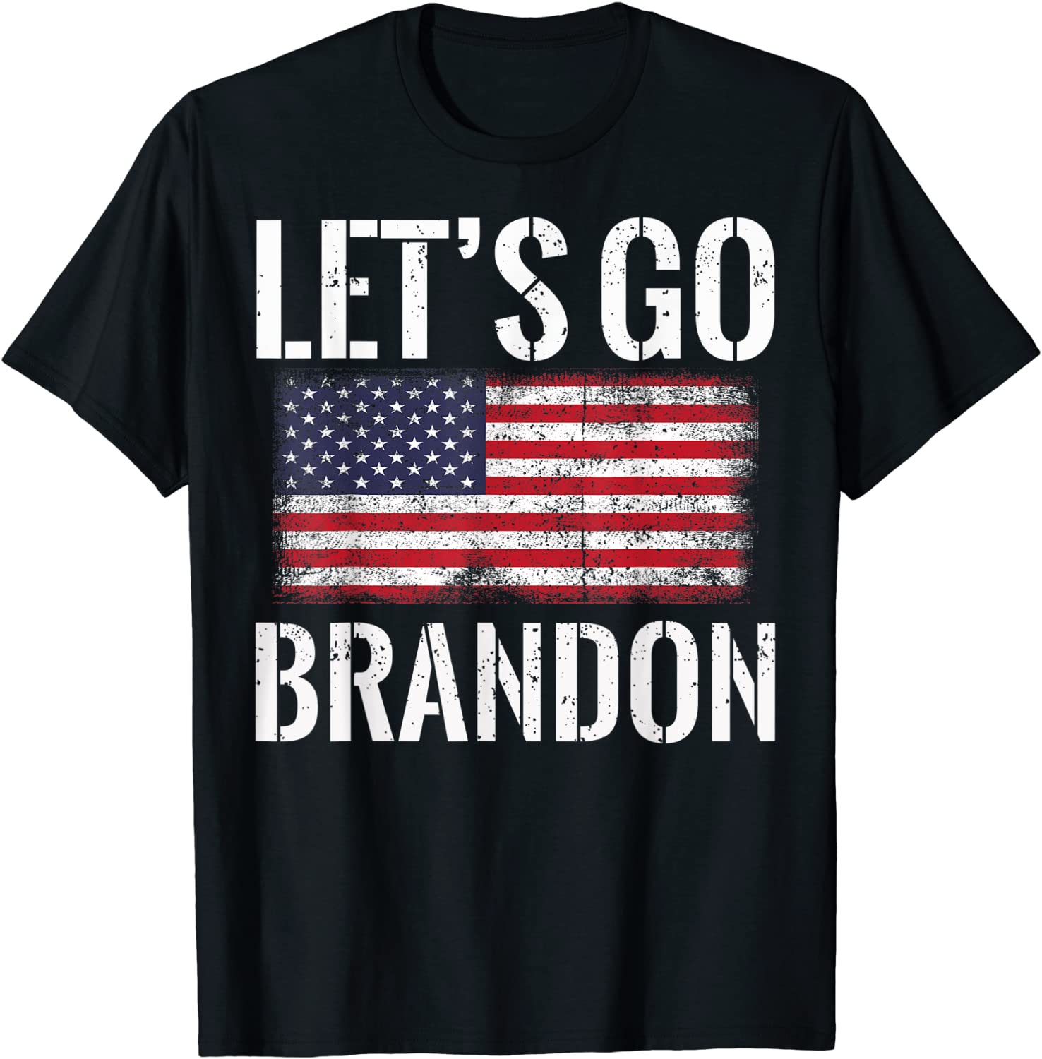 Let's Go Brandon American Flag Impeach 46 Biden T-Shirt