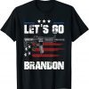 Let's Go Brandon American Flag Impeach 46 Joe Biden Chant 2021 Shirt
