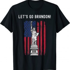 Let's Go Brandon American Flag Impeach 46 Joe Biden T-Shirt