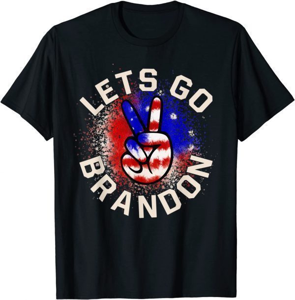 Let's Go Brandon American Flag Impeach Biden T-Shirt