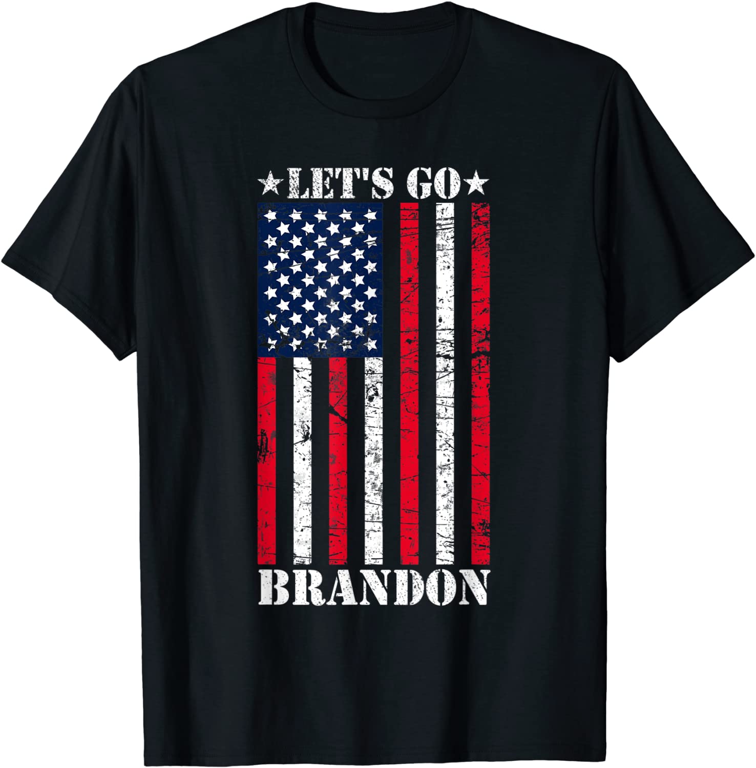 Let's Go Brandon American Flag Us Flag Tee Shirt
