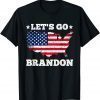 Let's Go Brandon American Flag with Us Flag Classic T-Shirt