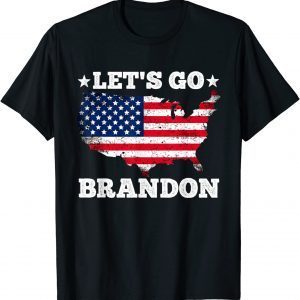 Let's Go Brandon American Flag with Us Flag Classic T-Shirt
