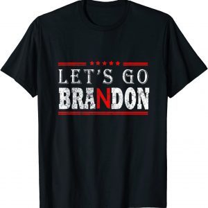 Let's Go Brandon American USA Flag FGB Impeach Biden Chant 2021 T-Shirt