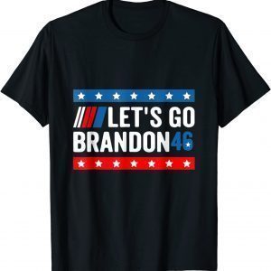 Let's Go Brandon Anti Biden US Flag Impeach 46 T-Shirt