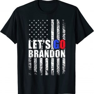 Let's Go Brandon Anti Biden USA Flag FJB Chant T-Shirt