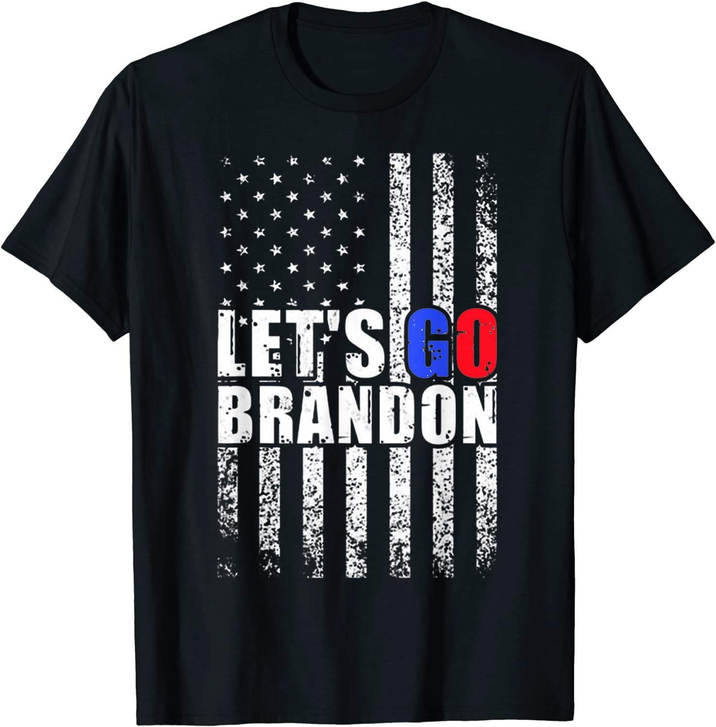Let's Go Brandon Anti Biden USA Flag FJB Chant T-Shirt