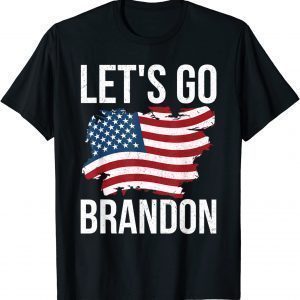 Let's Go Brandon Anti Joe Bien American Flag Tee Shirt