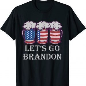 Let's Go Brandon Beer Drinking US Flag 2021 T-Shirt