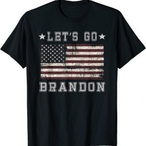 Let's Go Brandon Biden Chant American Flag T-Shirt