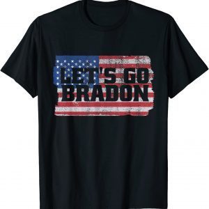 Let's Go Brandon - Biden Conservative Anti Liberal US Flag Classic Shirt