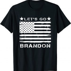 Let's Go Brandon , Brandon Chant American Flag T-Shirt