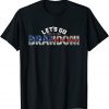 Let's Go Brandon Chant American Flag Impeach 46 Anti Biden Classic Shirt