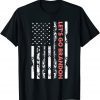 Let's Go Brandon Chant American Flag Impeach Biden Anti Liberal 2021 Shirt