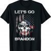 Let's Go Brandon Chant American Flag Impeach Biden FJB Unisex Shirt