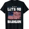 Let's Go Brandon Chant American Flag Impeach Biden 2021 Shirt