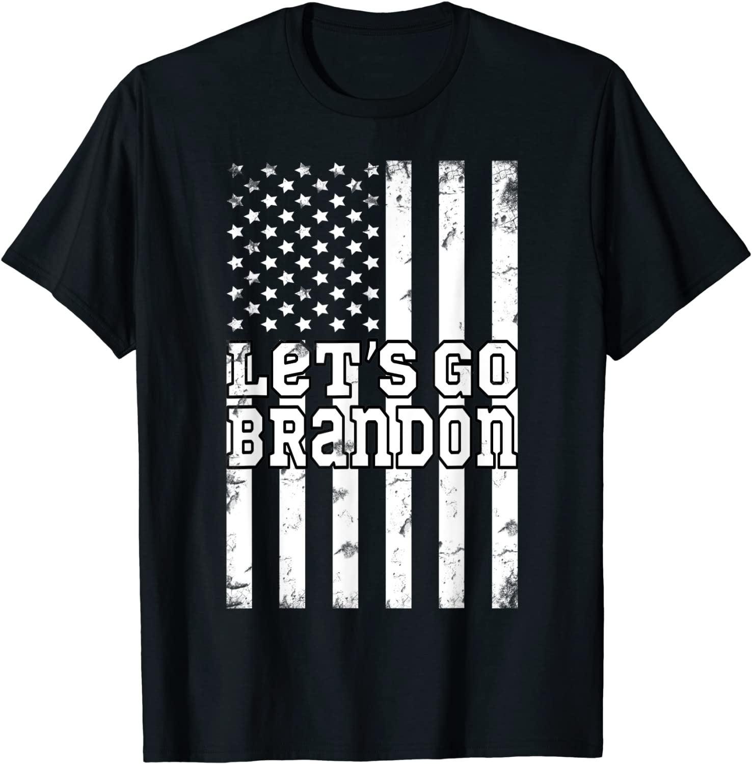 Let's Go Brandon Chant Anti Joe Biden American Flag T-Shirt