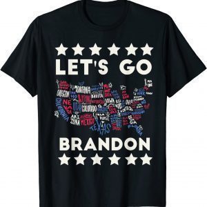 Let's Go Brandon Chant Biden Us Flag T-Shirt