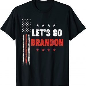 Let's Go Brandon Chant Joe Biden US Flag 2021 T-Shirt