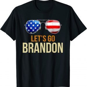 Let's Go Brandon Chant Sunglasses Tee Shirt