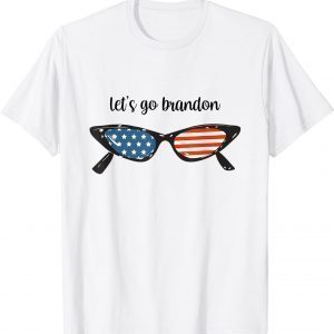 Let's Go Brandon Chant sarcastic Conservative US Flag T-Shirt