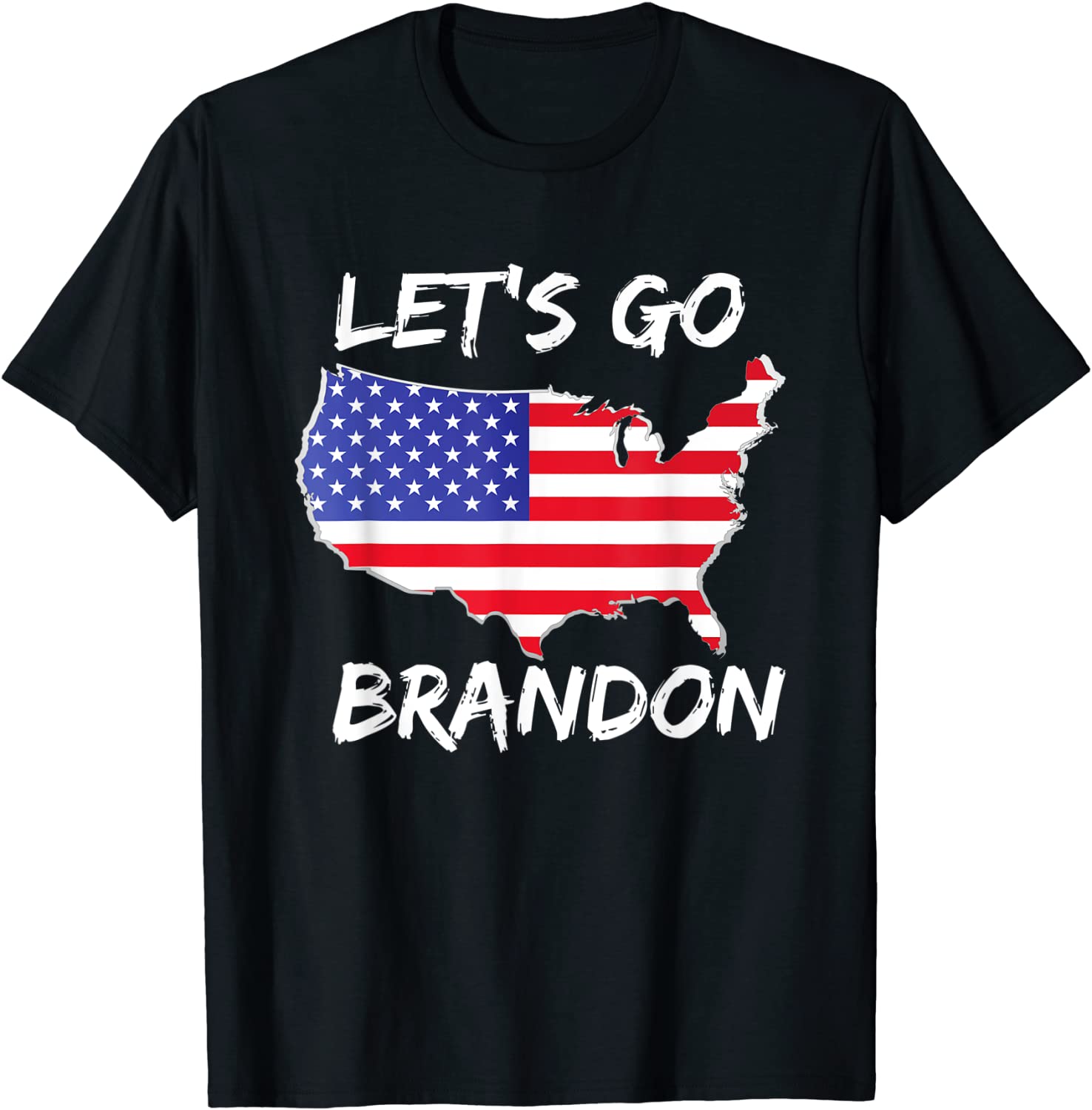 Let's Go Brandon Conservative US Flag Joe Biden FJB Classic T-Shirt ...