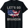Let's Go Brandon Lets Go Brandon US Flag Anti Biden 2021 T-Shirt