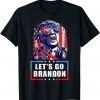 Lets Go Brandon, Let's Go Brandon USA Flag Pro Trump T-Shirt