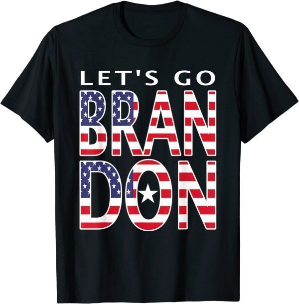 Let's Go Brandon Meme American Flag Impeach 46 Unisex Shirt