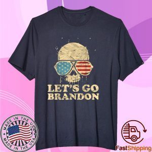Let's Go Brandon , Skull American Flag Gift Shirt