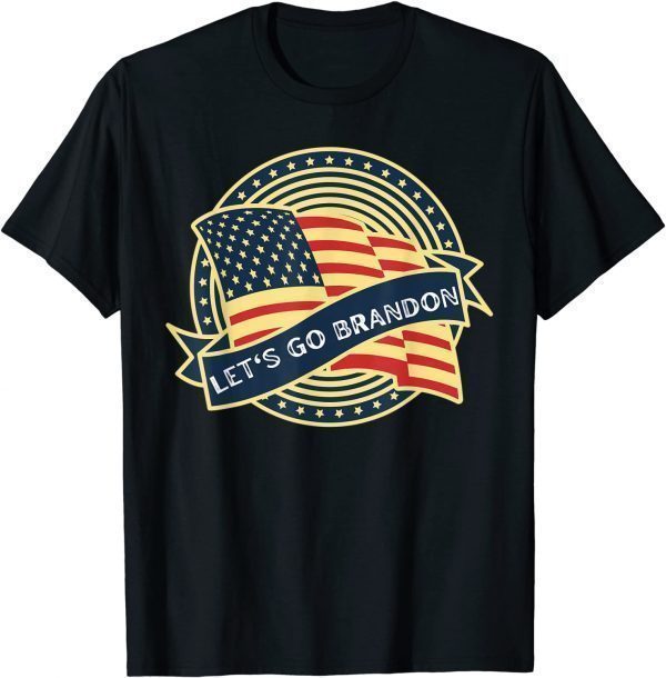 Let's Go Brandon US Flag Meme T-Shirt