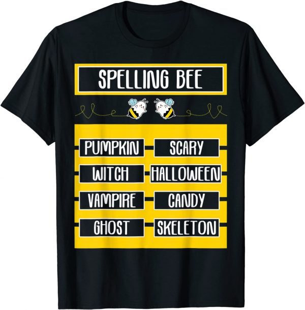 Spelling Bee Pun Halloween Costume For Teachers Gift Shirt