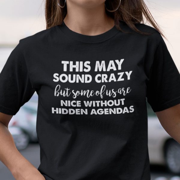 This May Sound Crazy Nice Without Hidden Agendas Gift Shirt