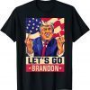 Trump Middle Finger Biden Let's Go Brandon Conservative Anti 2021 Shirt