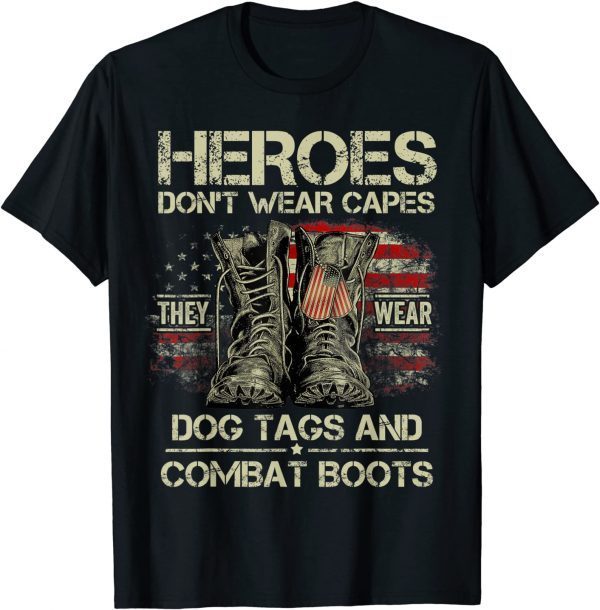 US Flag Veterans Day I'm a Hero a Dad Grandpa and a Veteran Limited Shirt