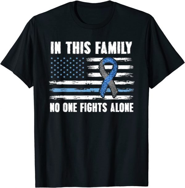 USA Flag Diabetes Type 1 Awareness Family Support 2021 T-Shirt