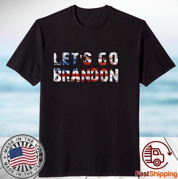 Vintage Let's Go Brandon Chant, Impeach Joe Biden Us Flag Gift Shirt